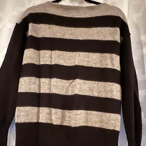 J. Crew Womens Size Large Dulphine Sailor Stripe Sweater Alpaca Wool Blend